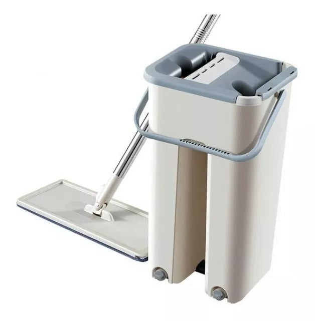 ¡Oferta: Mopa Fregona con Cubo Escurridor 7L – Fácil Limpieza, Cabezal Giratorio 360°
